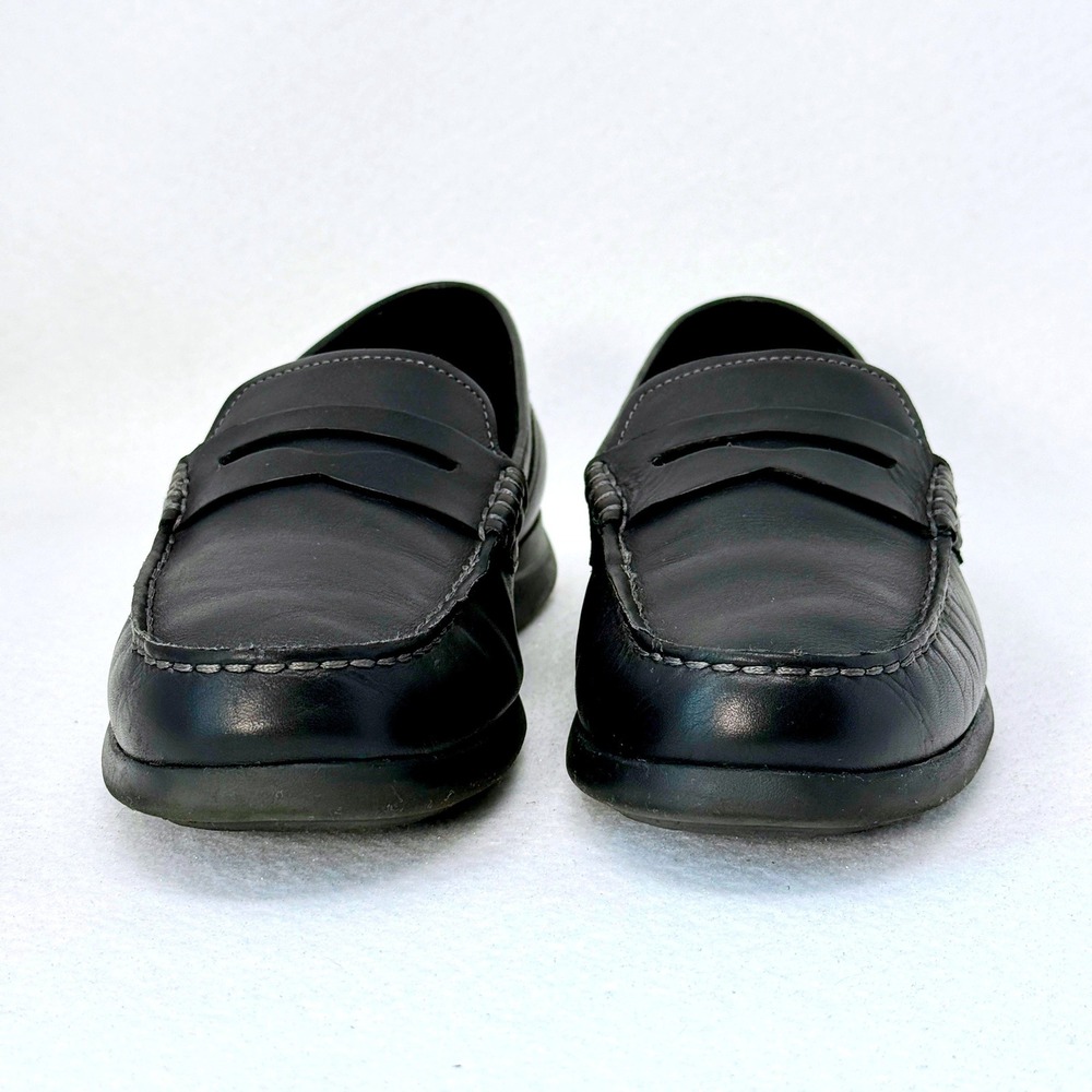 Cole Haan Grand 360 9.5 Mens Black Leather Penny Loafers Dress Shoes Slip On